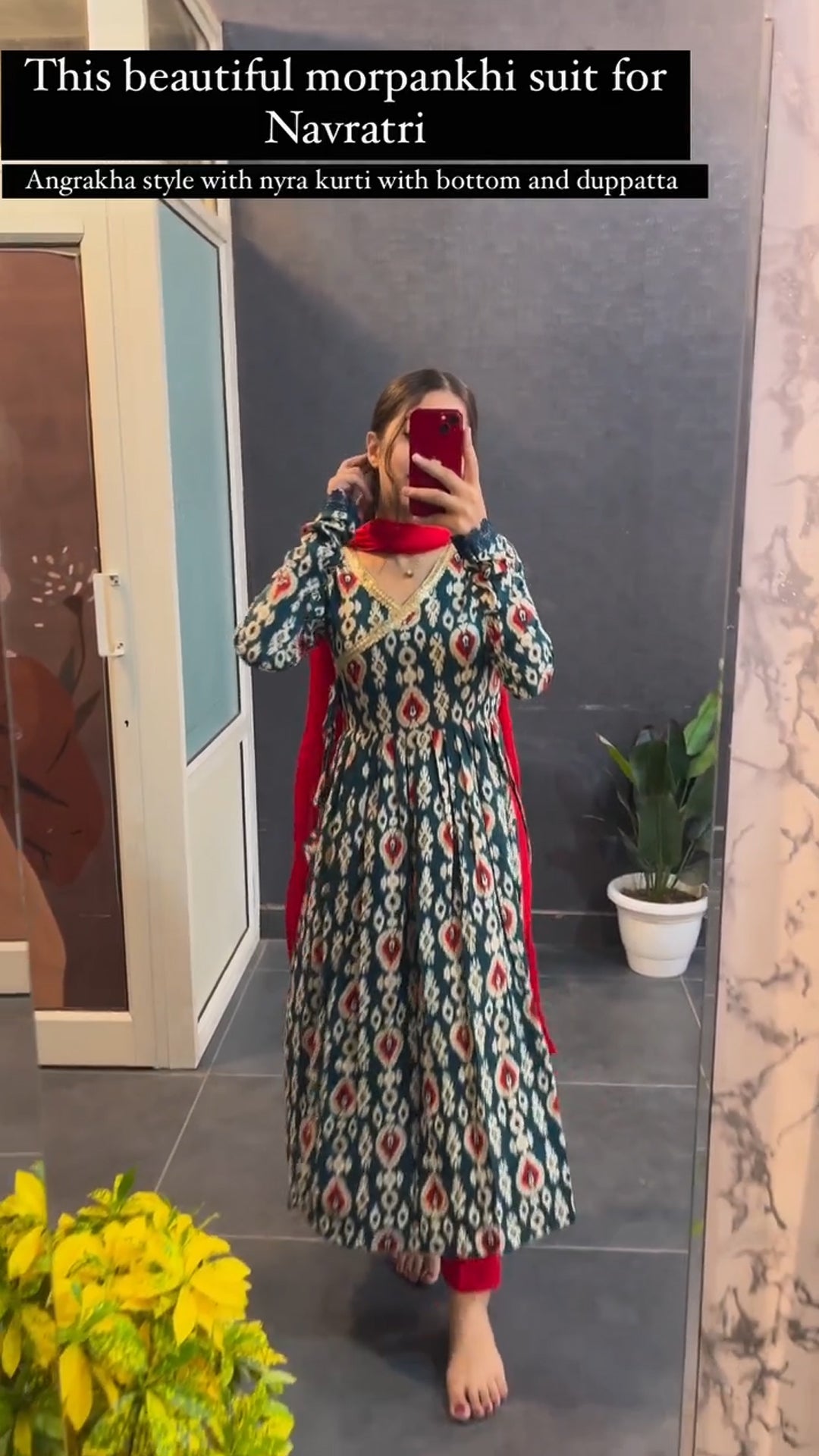 Dressyloo Most Beautiful Kurti In Angrakha Style With Nyra Kurti With Duptta